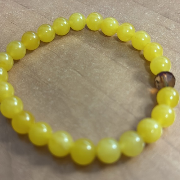 #101 Lemon 🍋 Drop Jade Bracelet 8mm NEW ARRIVAL - Picture 3 of 5